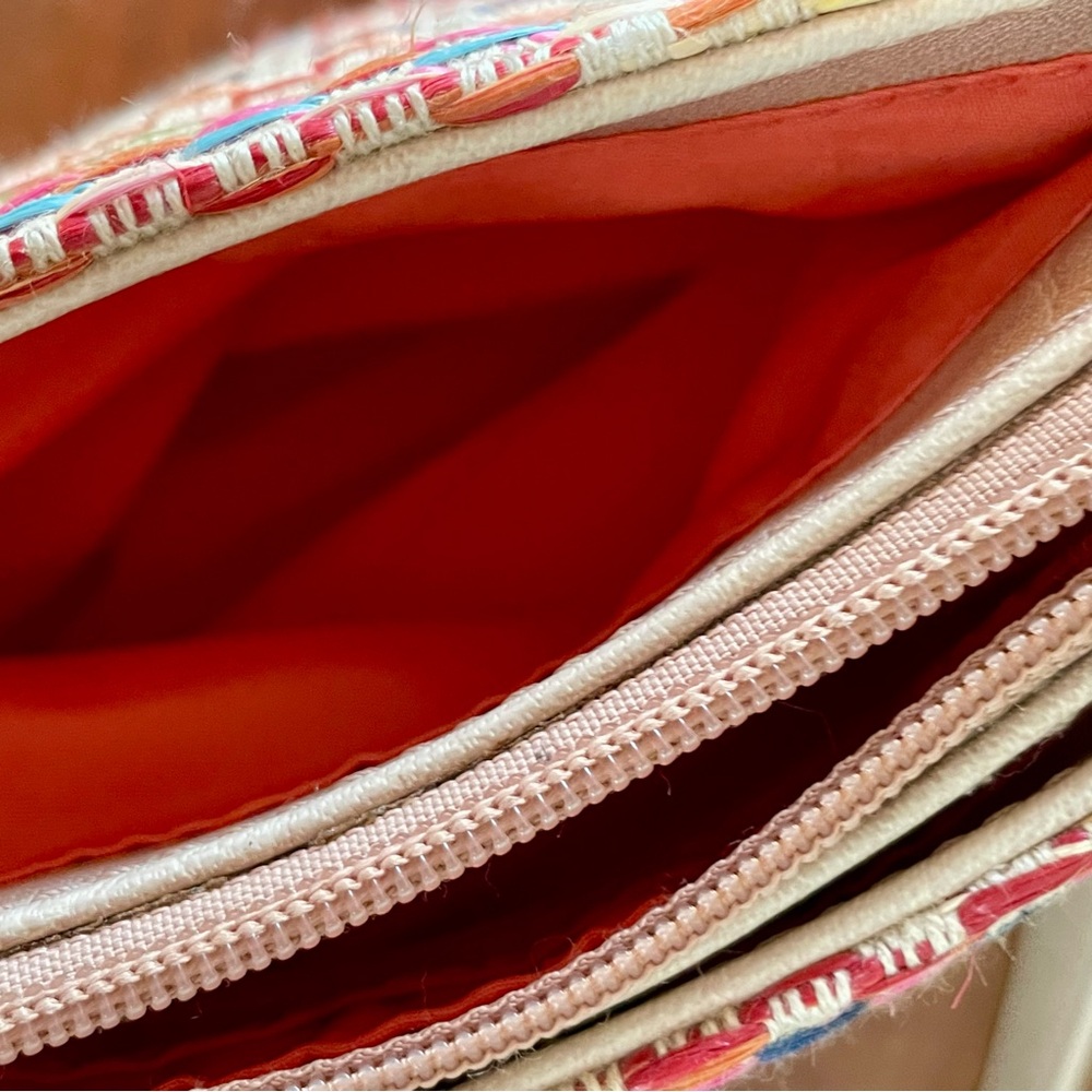 Vintage 90s Y2K Liz Claiborne Rainbow Woven Mini Purse Shoulder Bag - Picture 14 of 14